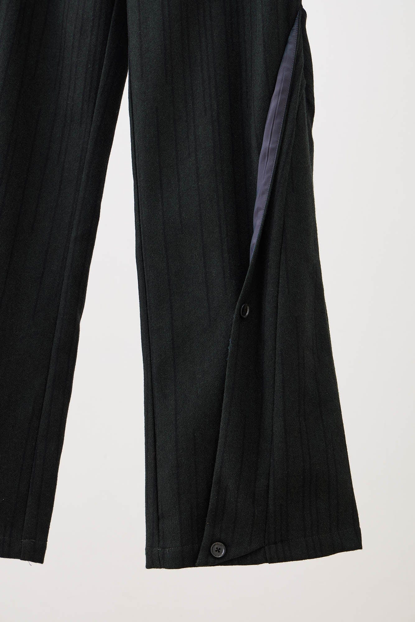 ILNya Nieternite Nifutur Striped Layered-Slit Wide-Leg Wool Trousers