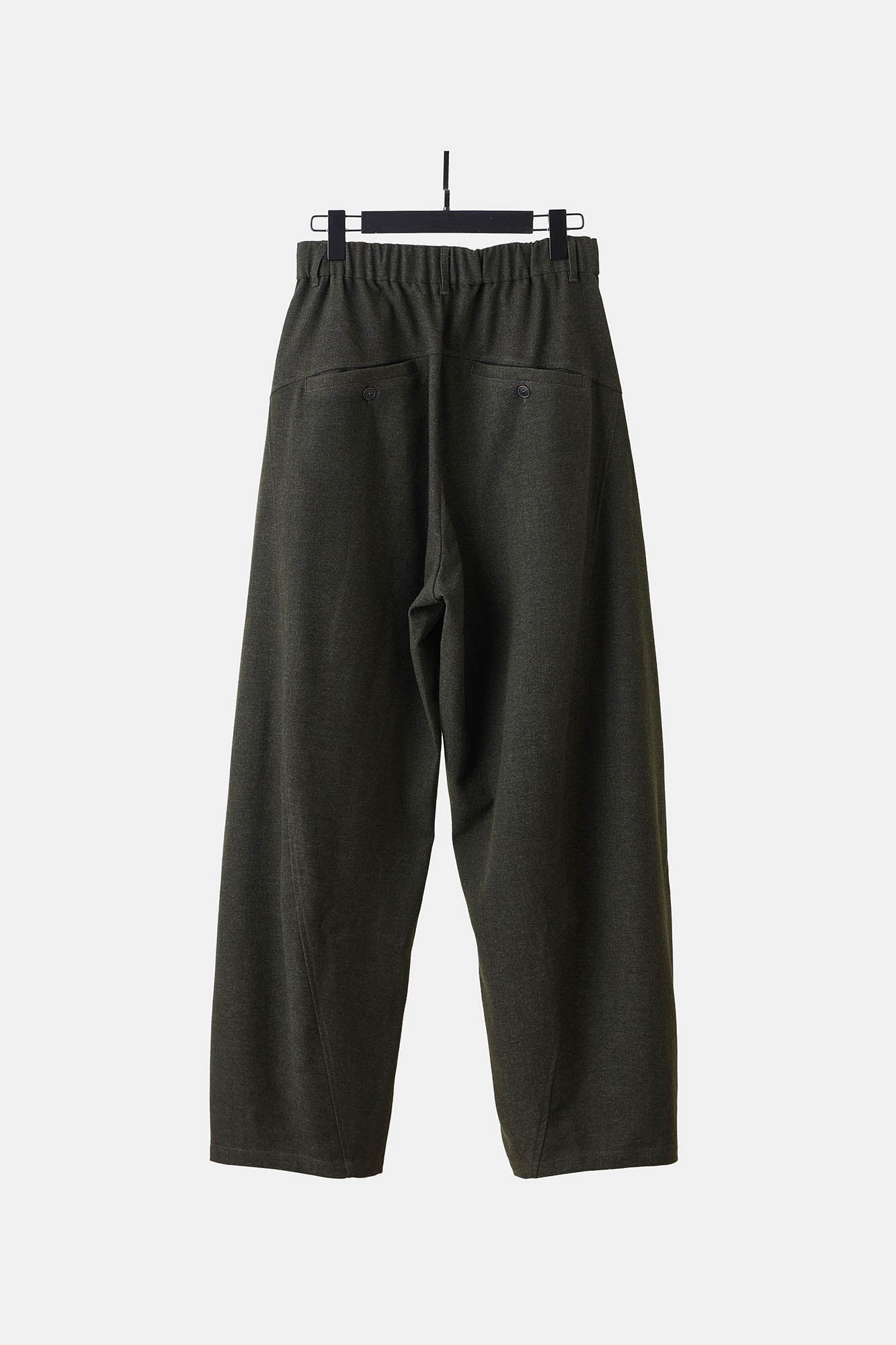 ILNya Nieternite Nifutur Slanted Spliced Drawstring Wide-Leg Pants