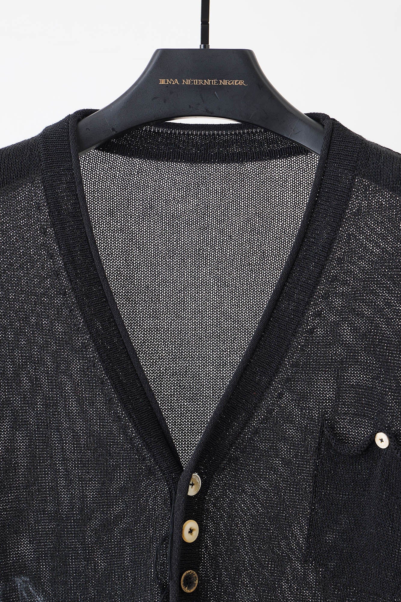 ILNya Nieternite Nifutur Ghostly Graphic Sheer Oversized Cardigan