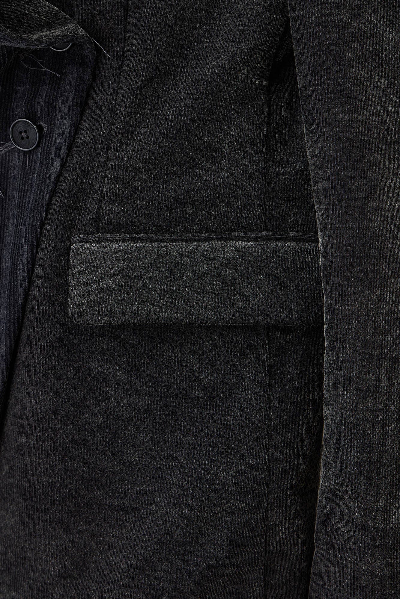 ILNya Nieternite Nifutur Distressed Corduroy Asymmetric Spliced Blazer