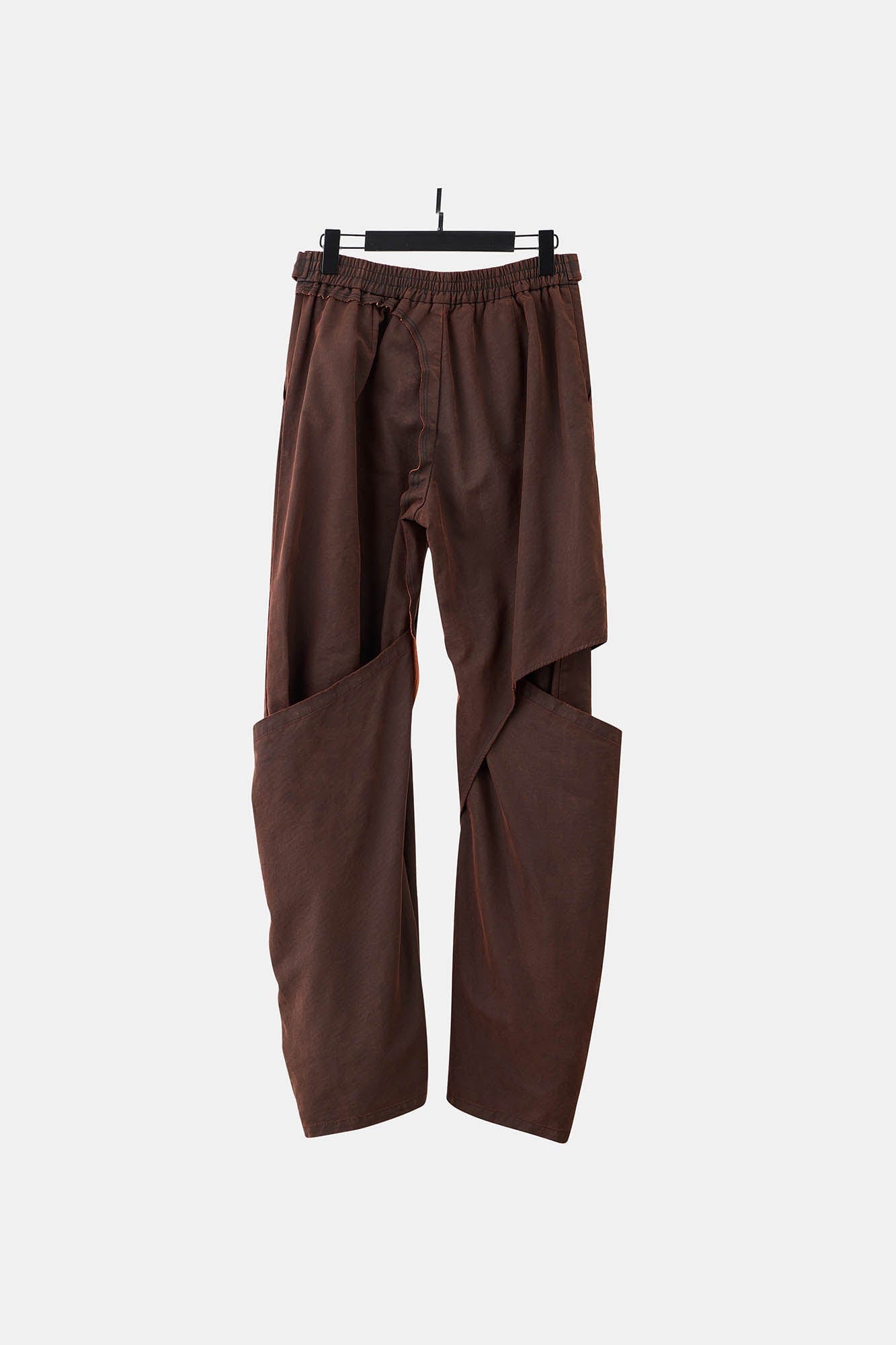 ILNya Nieternite Nifutur Weathered Coated Deconstructed Trousers