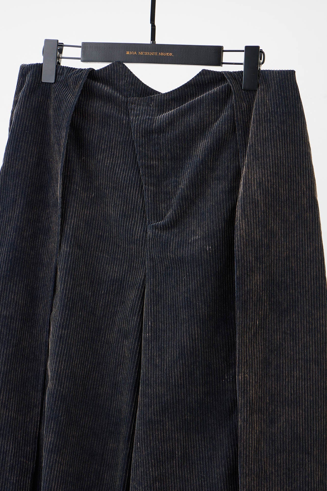 ILNya Nieternite Nifutur Layered Corduroy Wrap-Paneled Wide-Leg Trousers