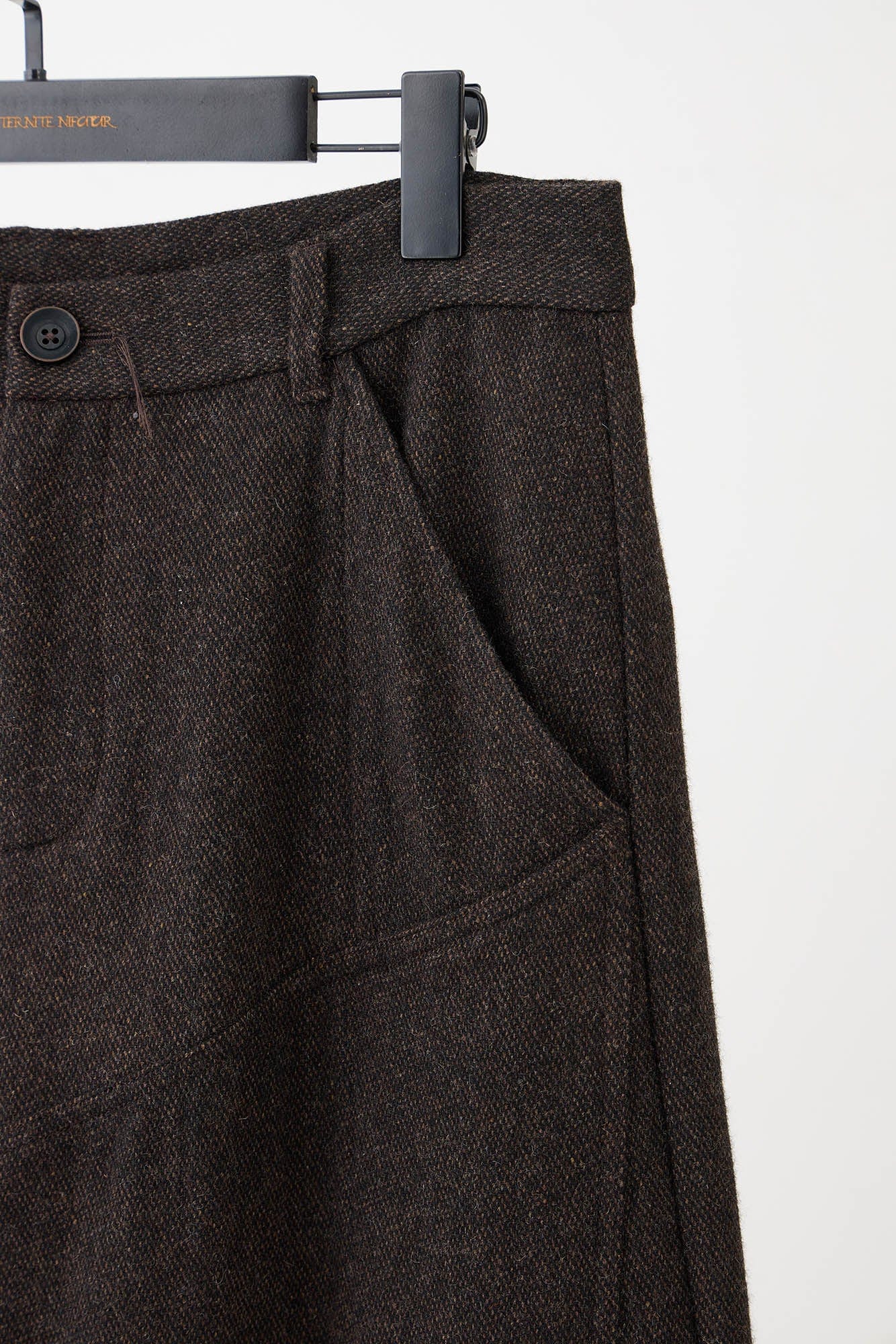 ILNya Nieternite Nifutur Layered Spliced Wool-Blended Straight-Leg Trousers