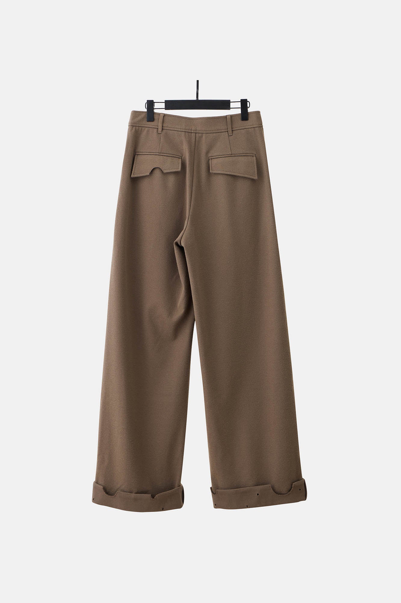 ILNya Nieternite Nifutur Distressed Hem Asymmetrical Fly Trousers