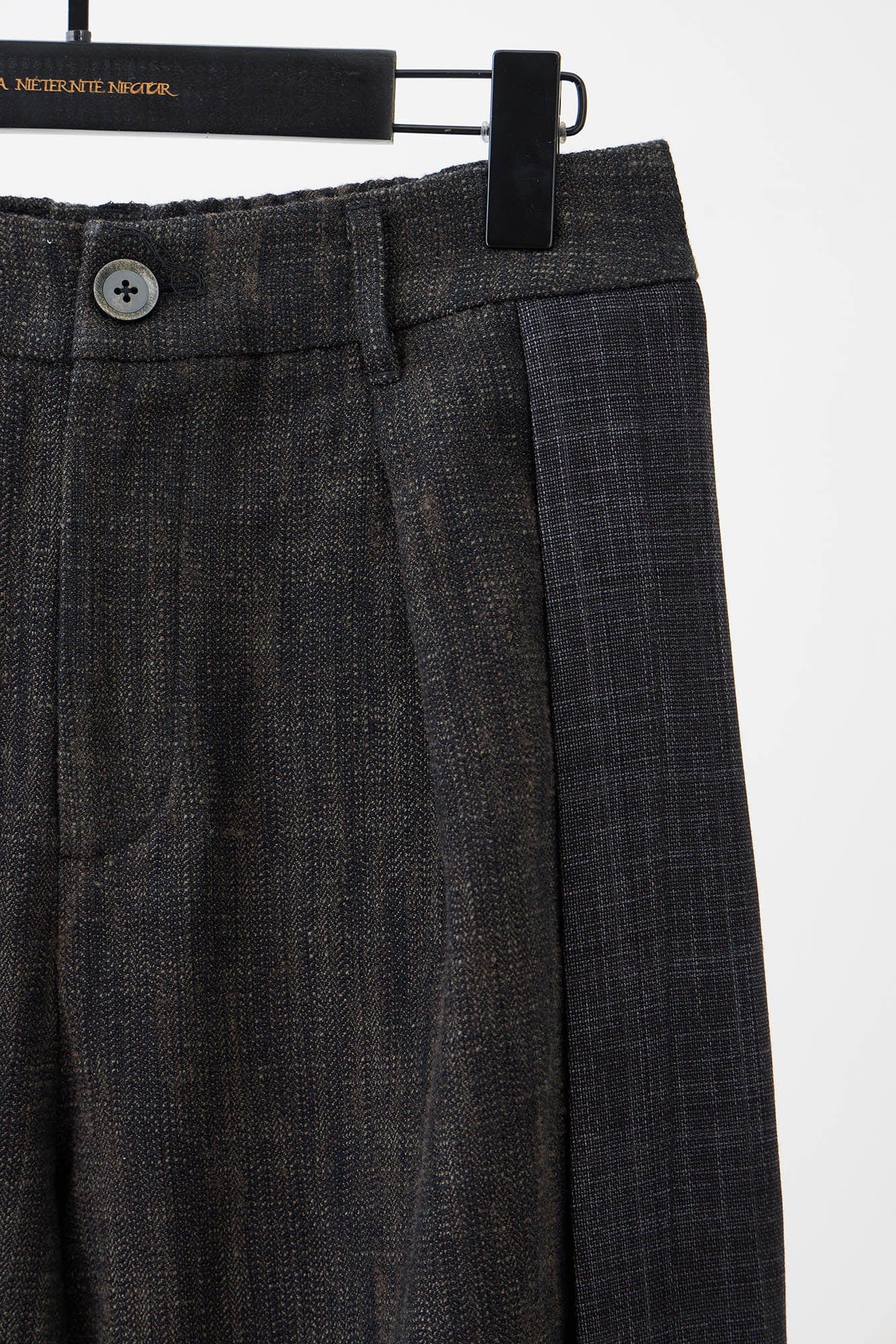 ILNya Nieternite Nifutur Wool-Blended Pleated-Waist Spliced Trousers