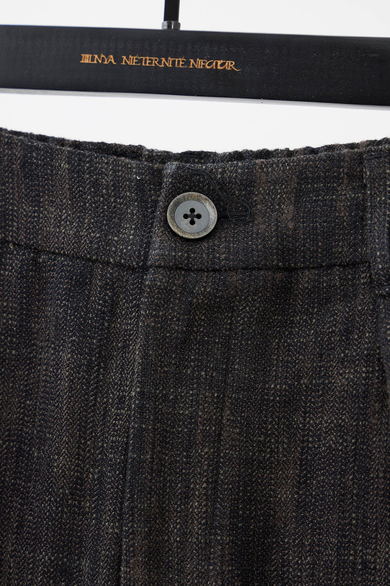 ILNya Nieternite Nifutur Wool-Blended Pleated-Waist Spliced Trousers