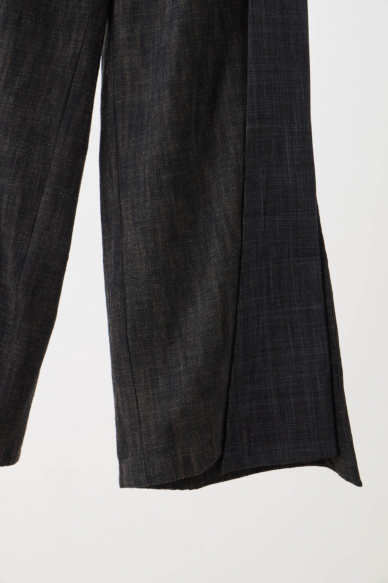 ILNya Nieternite Nifutur Wool-Blended Pleated-Waist Spliced Trousers