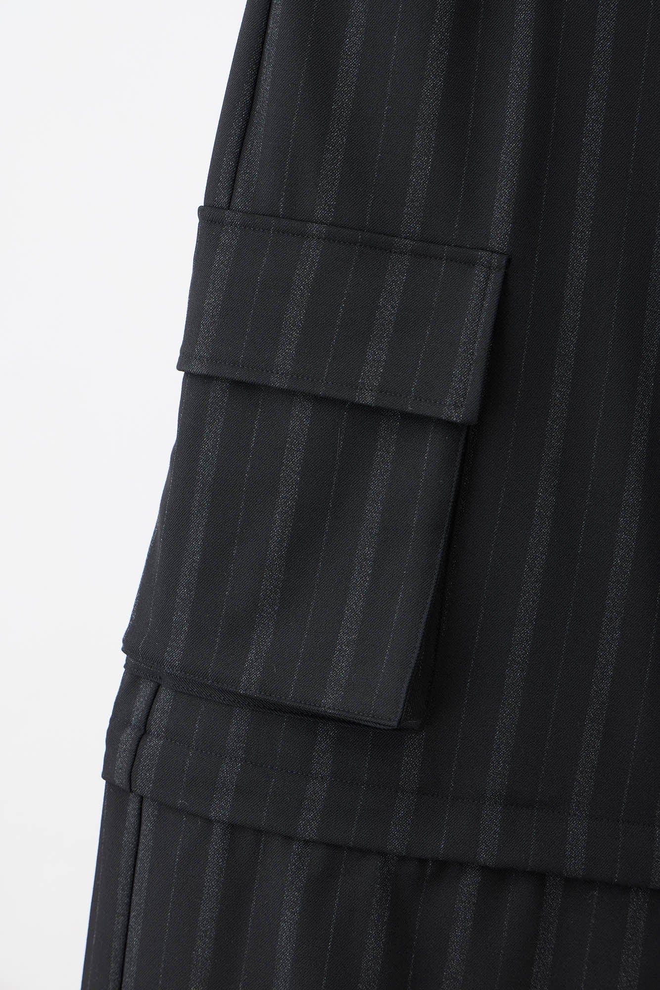 ILNya Nieternite Nifutur Multi-Pocket Stripe Detachable-Leg Pants