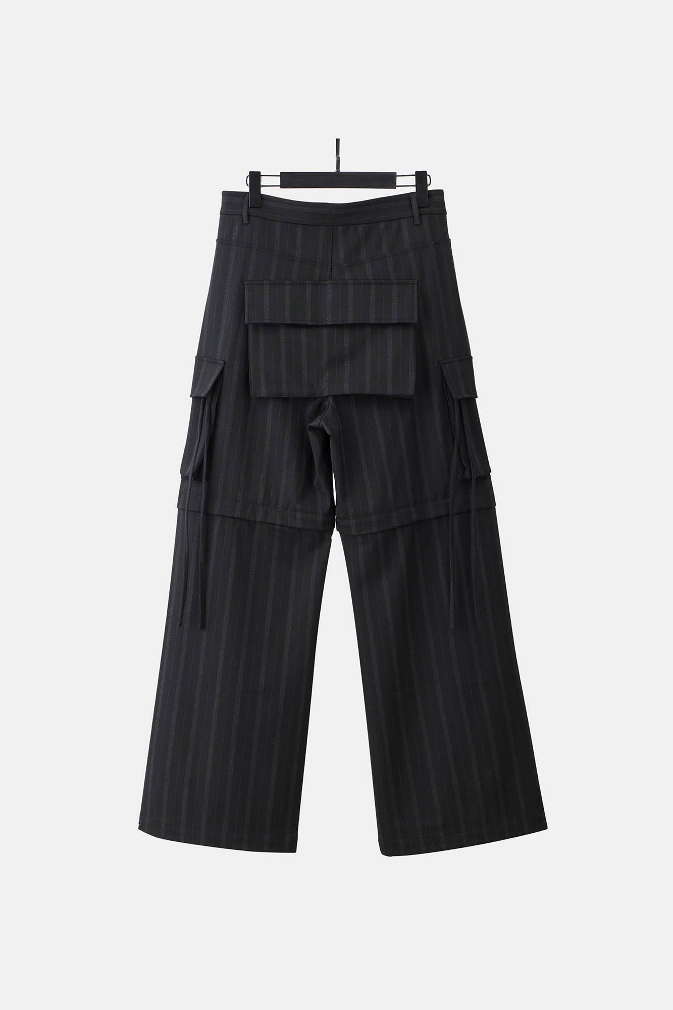 ILNya Nieternite Nifutur Multi-Pocket Stripe Detachable-Leg Pants
