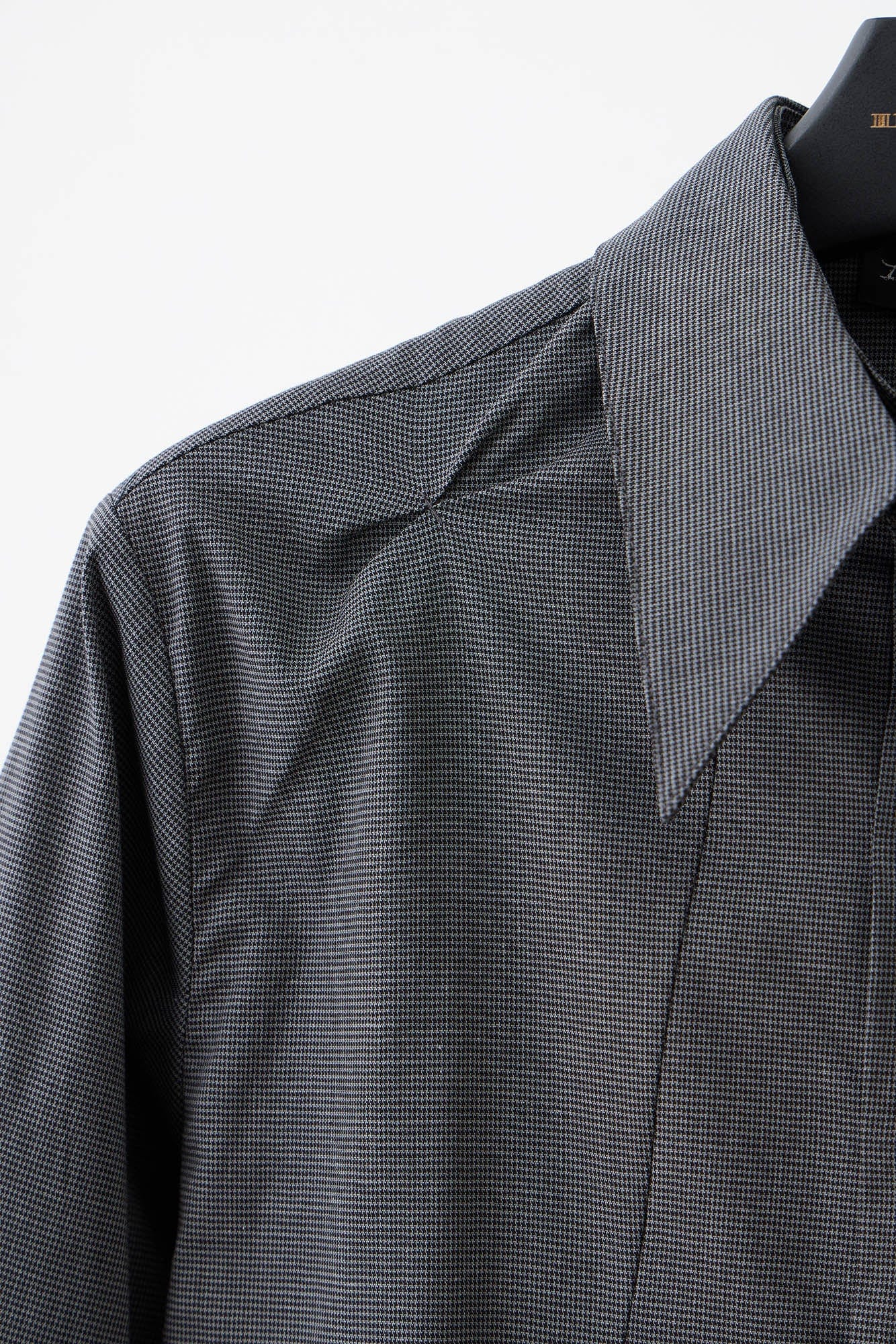 ILNya Nieternite Nifutur Mini Houndstooth Detachable Pleat Shirt