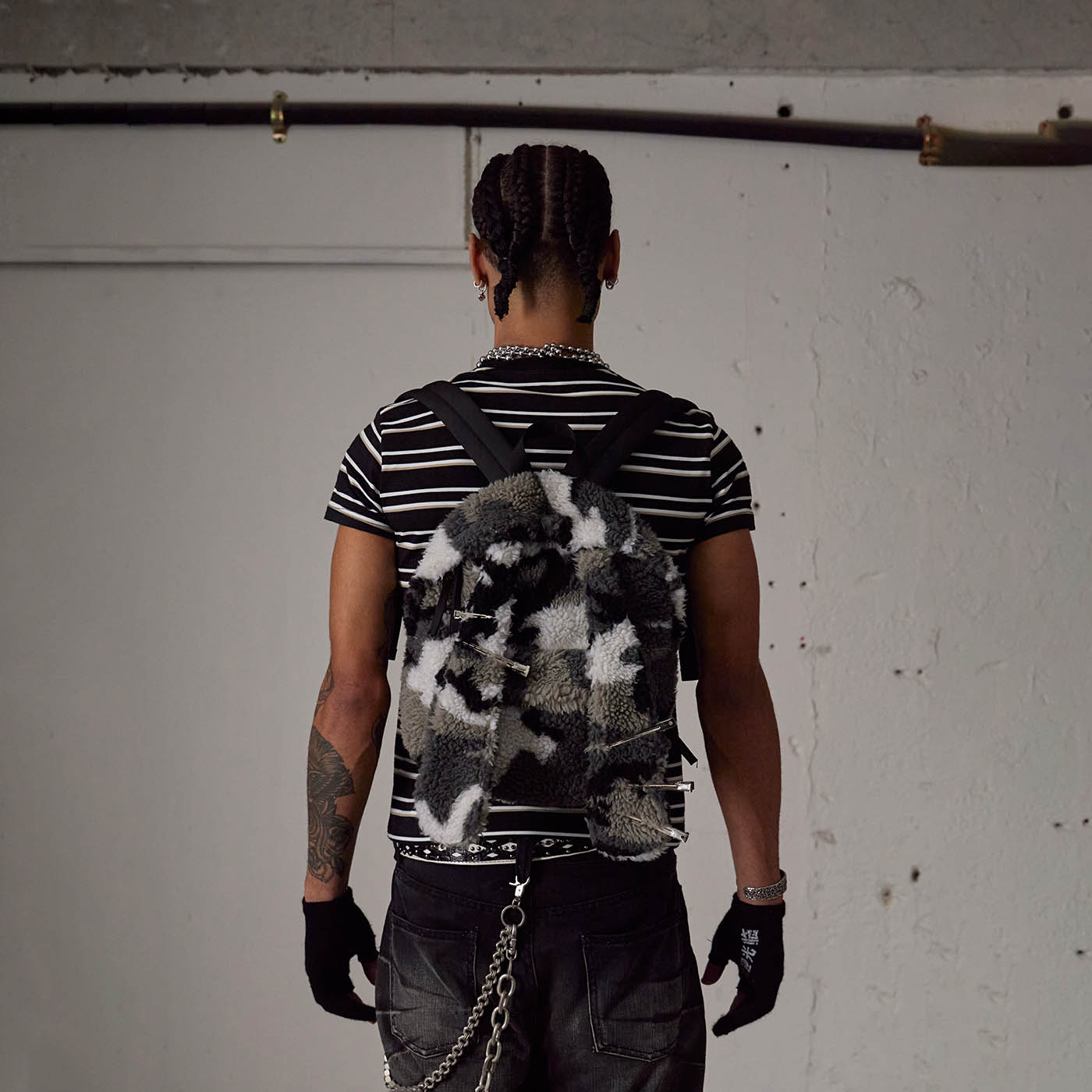 DND4DES The Rat Graffiti Striped T-Shirt