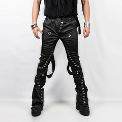 INSIDE OUT Exoskeleton Strapped Zipper Pants