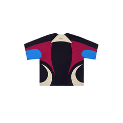 MIICHOUS Racing Contrast Panel Spliced Oversized T-Shirt