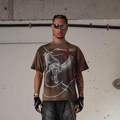DND4DES Abstract Sheep Graffiti T-Shirt