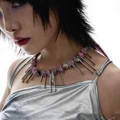 ILLUSORY The Gravity Shell Beaded Necklace