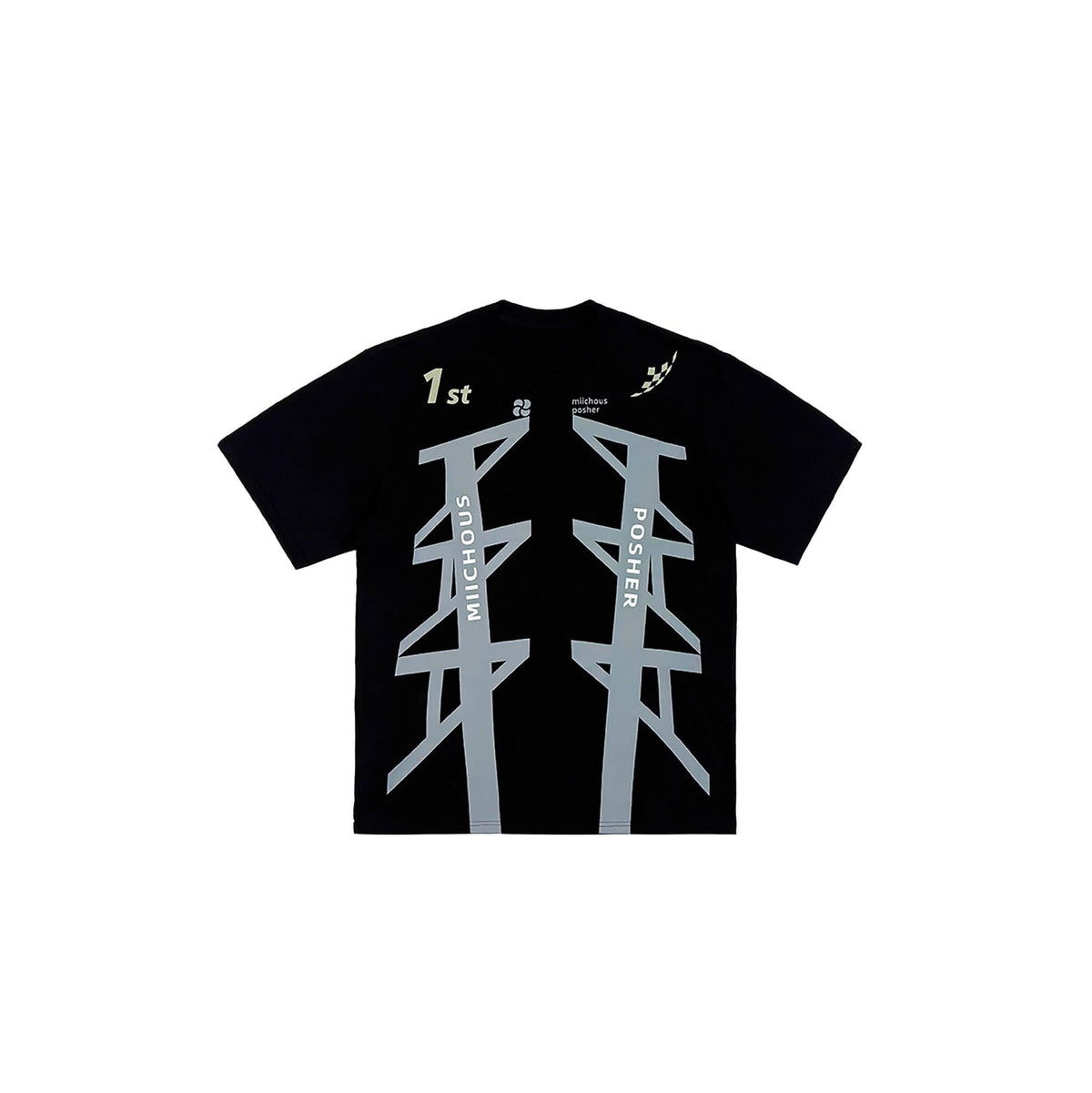 MIICHOUS The First Geometric Arrow Graphic T-Shirt