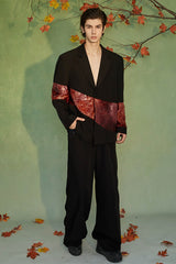 JIECHI The Afterglow Asymmetrical Blazer