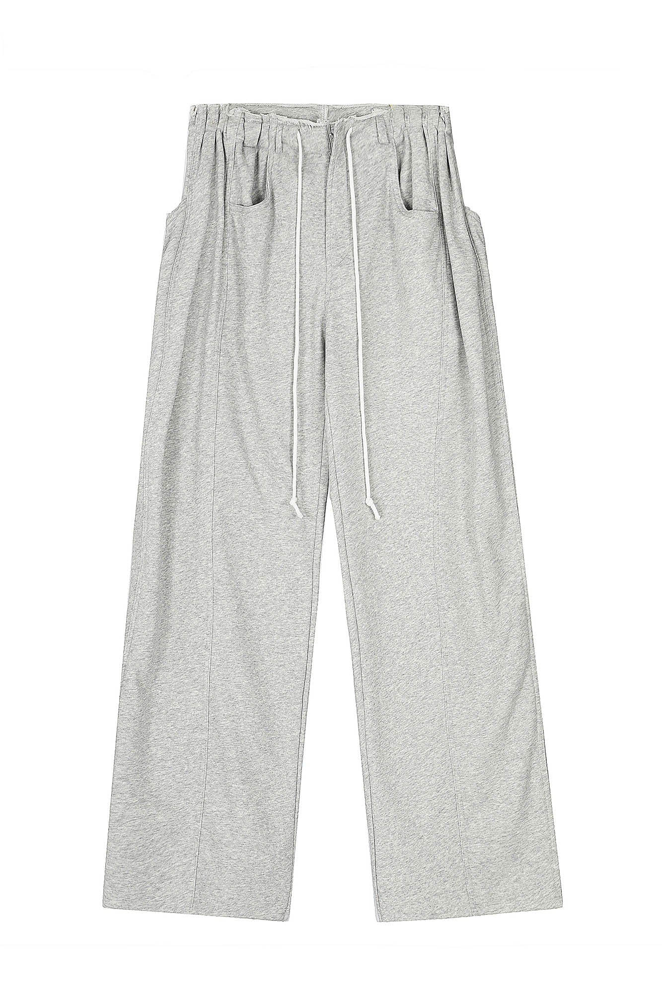 CLP Middle Spliced Ruched-Waist Sweatpants
