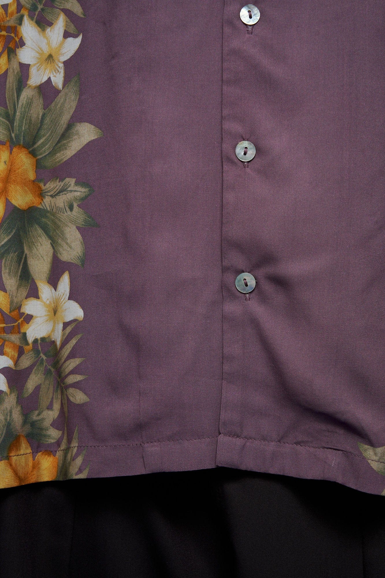 UNLIMITED MOTE Tropical Floral Cuban Hawaii Half Shirt