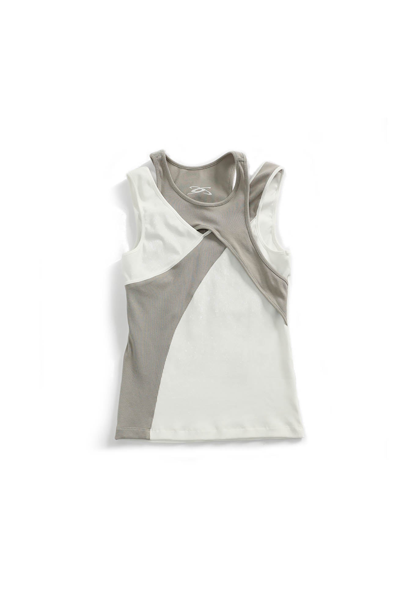 ERROR CODE ROBOT Sketch Collage Asymmetrical Layered Tank Top