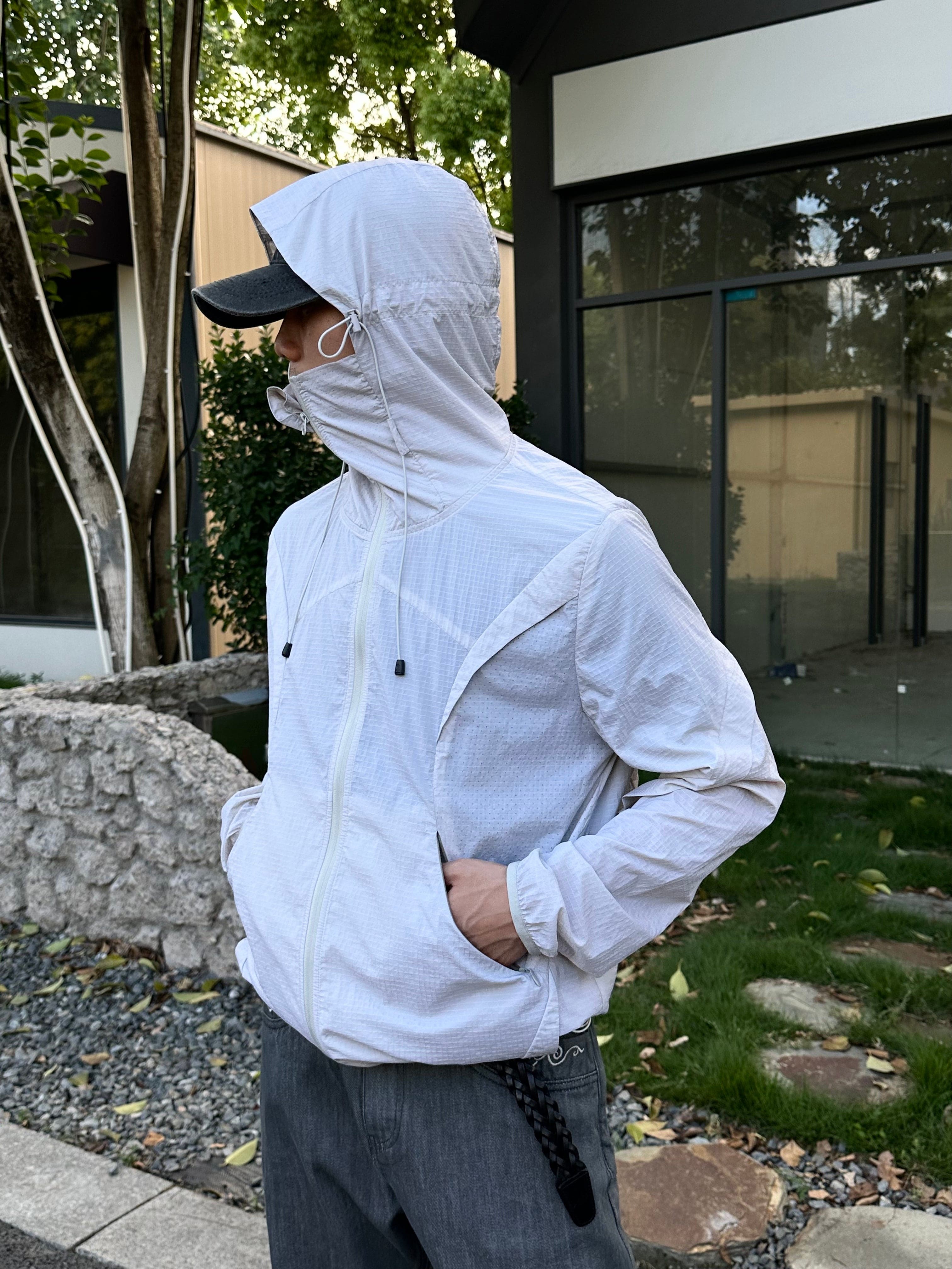 CATSSTAC Arc Panel Dual-Zip UV Protect Hooded Jacket