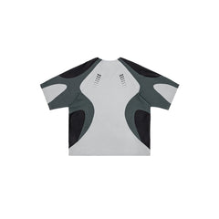 MIICHOUS Arc Spliced Dual Half-Zip Raglan T-Shirt