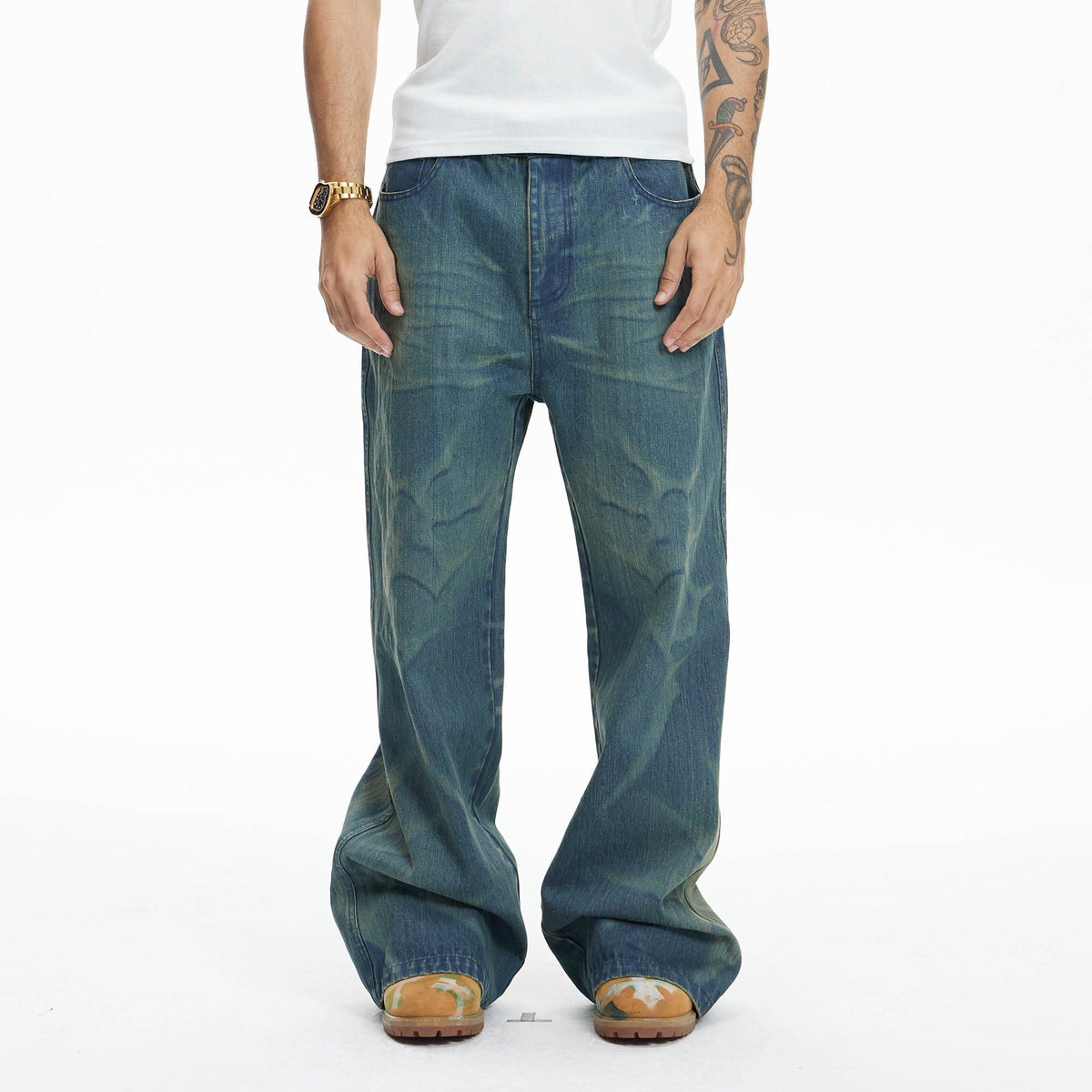 DND4DES Ocean Star Straight-Leg Jeans