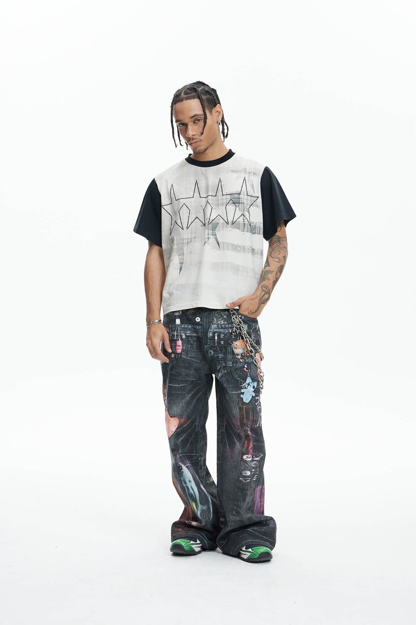 DND4DES Diamond Star Contrast T-Shirt