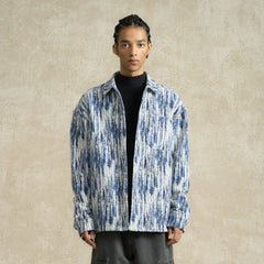 BONELESS Jacquard Button-Up Utility Jacket