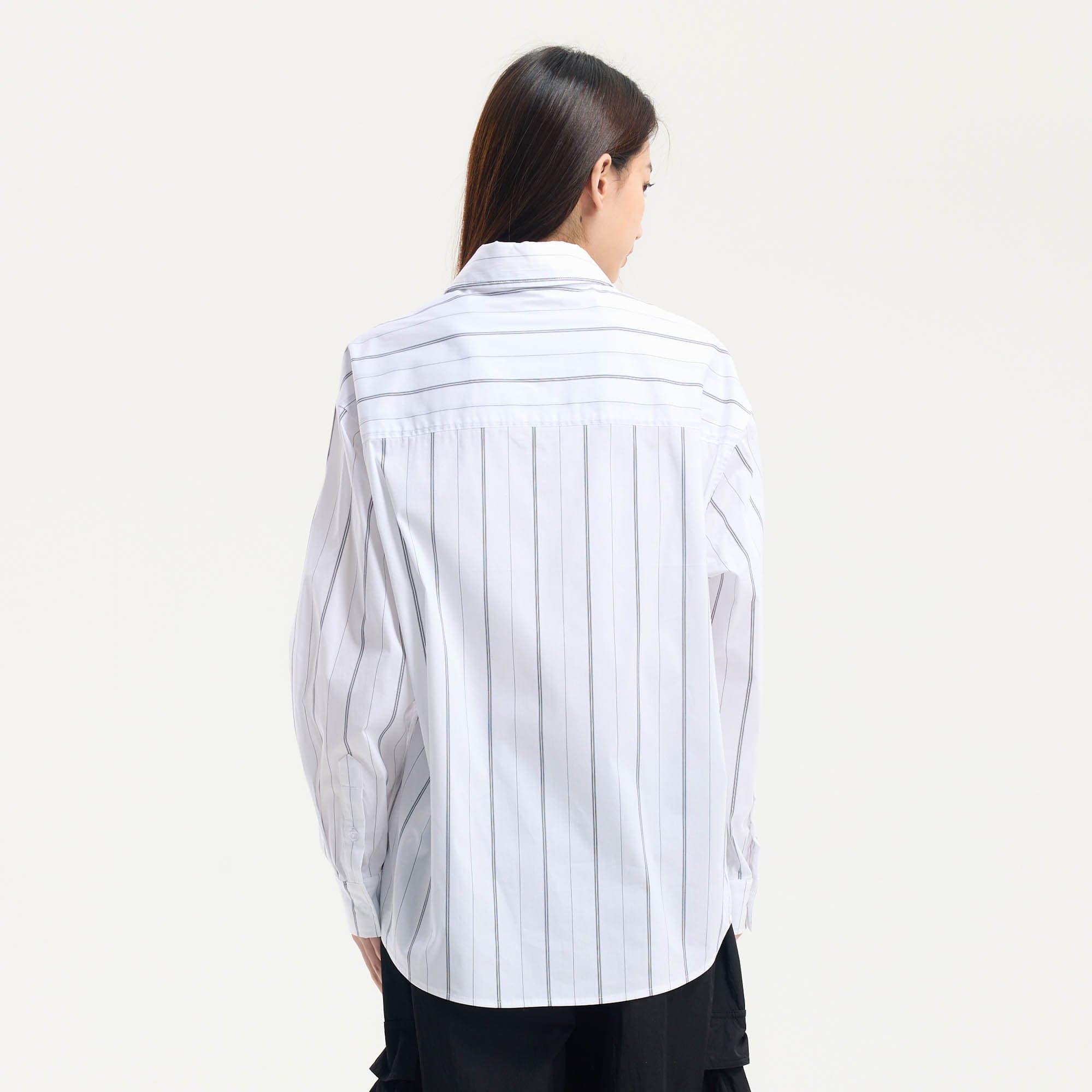 BONELESS Varsity Stripe Badge Shirt