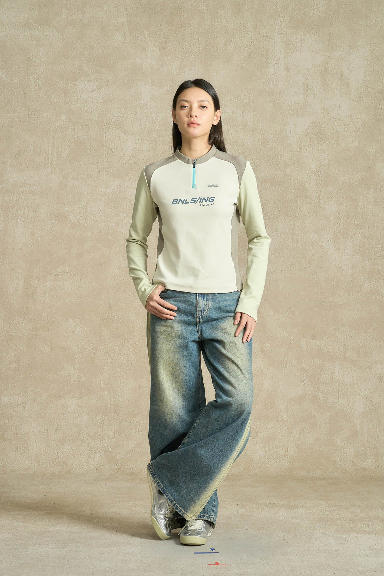 BONELESS Contrast Washed Jeans