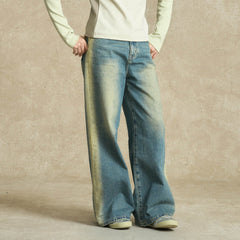 BONELESS Contrast Washed Jeans