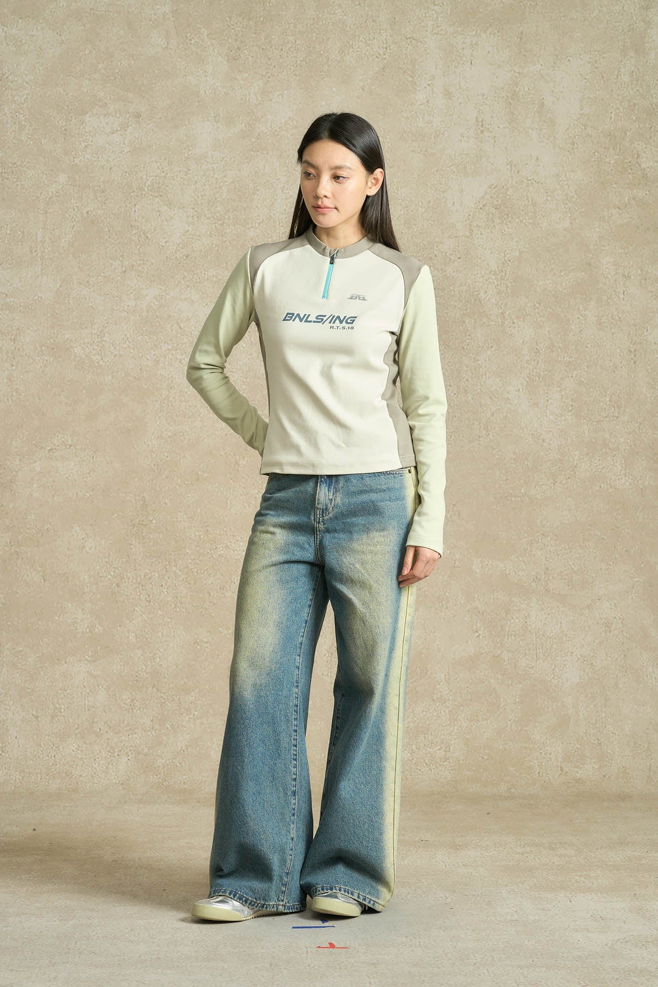 BONELESS Contrast Washed Jeans