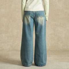 BONELESS Contrast Washed Jeans
