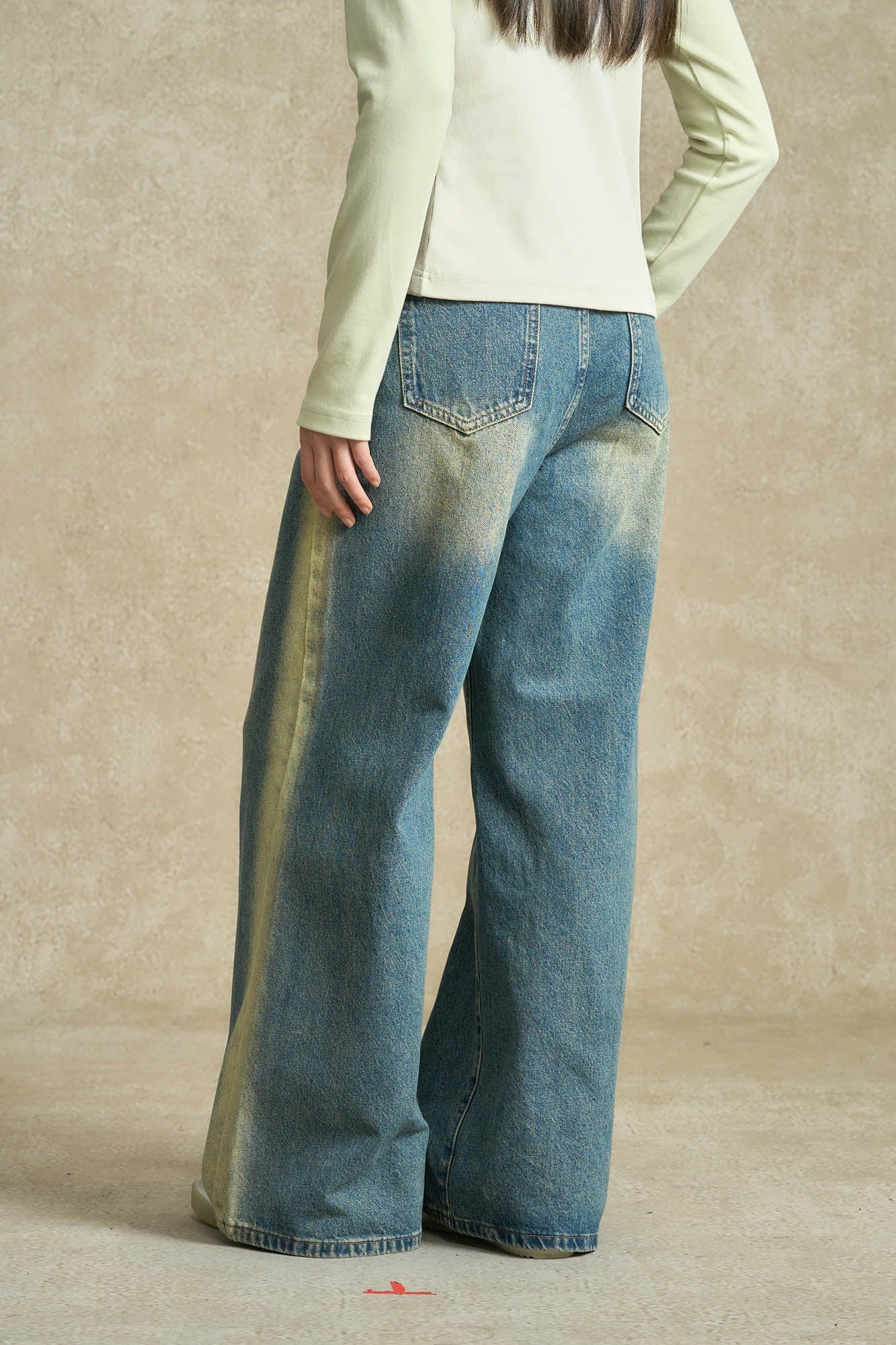 BONELESS Contrast Washed Jeans
