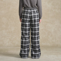 BONELESS Essential Plaid Drawstring Pants
