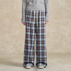 BONELESS Essential Plaid Drawstring Pants