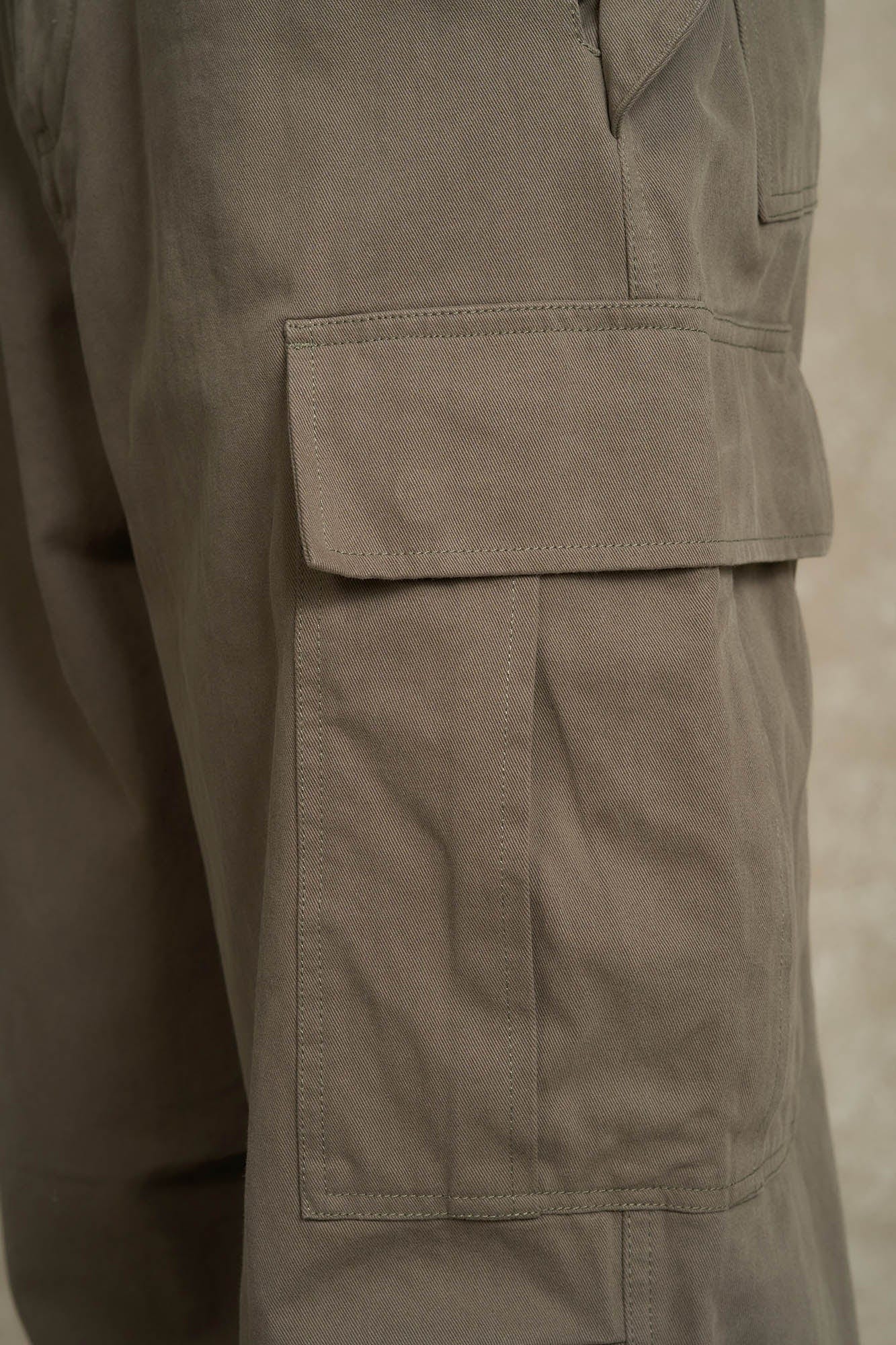 BONELESS Pleated Big Pocket Drawstring Cargo