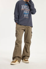BONELESS Pleated Bellows Pocket Cargo Pants