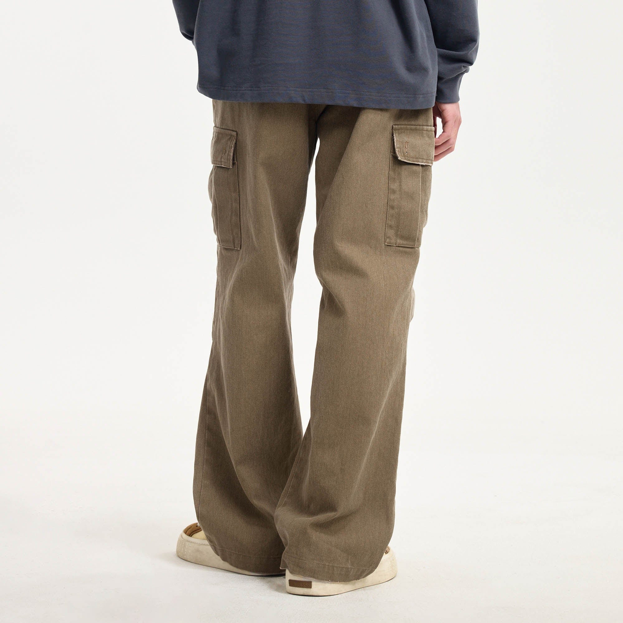 BONELESS Pleated Bellows Pocket Cargo Pants
