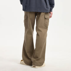 BONELESS Pleated Bellows Pocket Cargo Pants