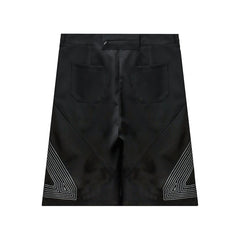 49PERCENT Embroidered Triangle Oversized Shorts