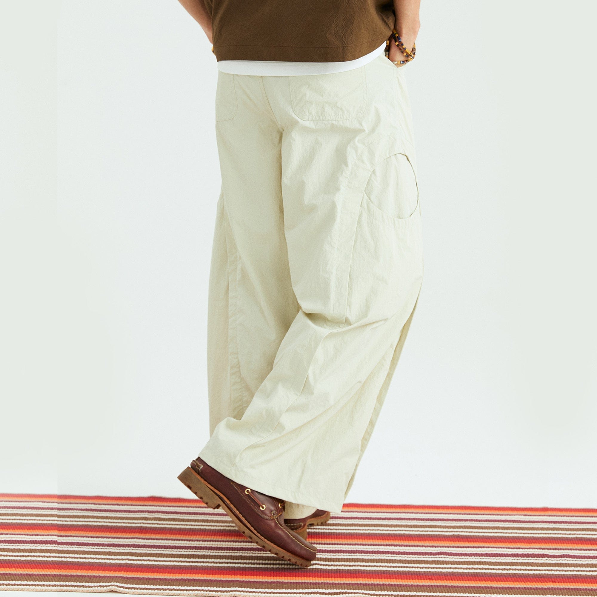 ONADAILYBASIS Curved-Pocket Paneled Utility Pants