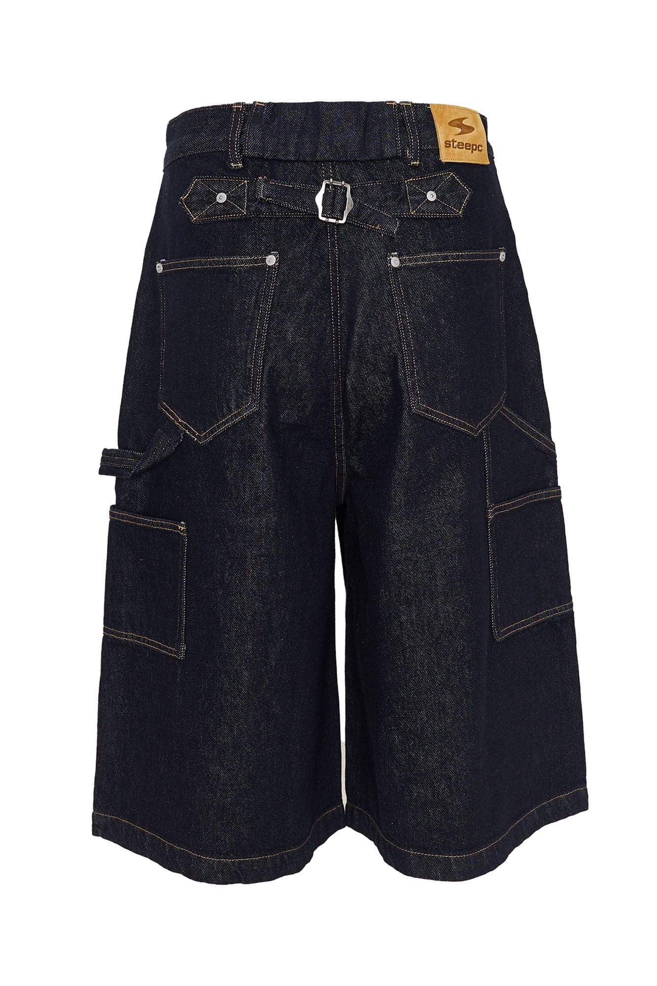 STEEPC Double-Knee Raw Denim Short