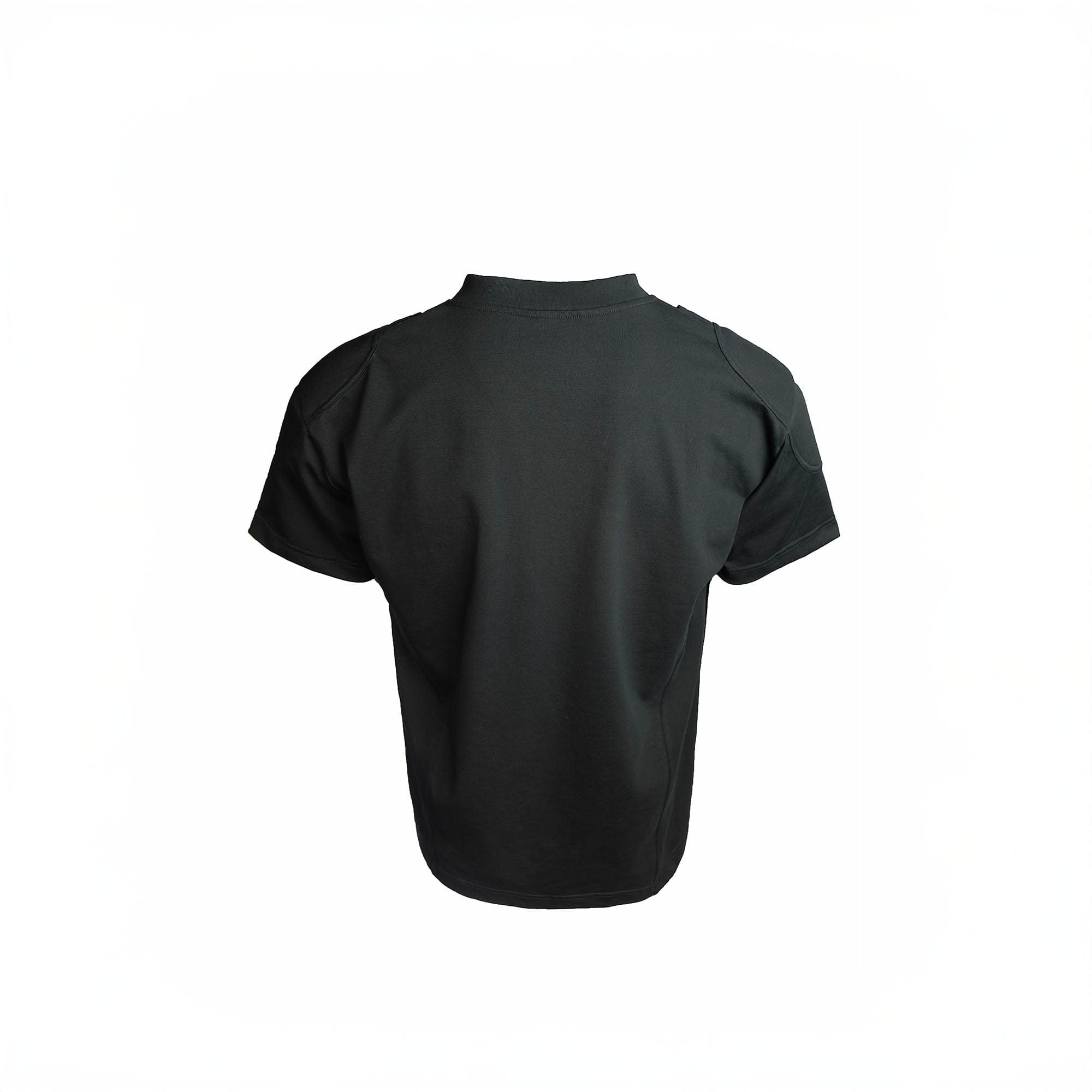 SSIN7 Spliced Padded Shoulder Mock T-Shirt