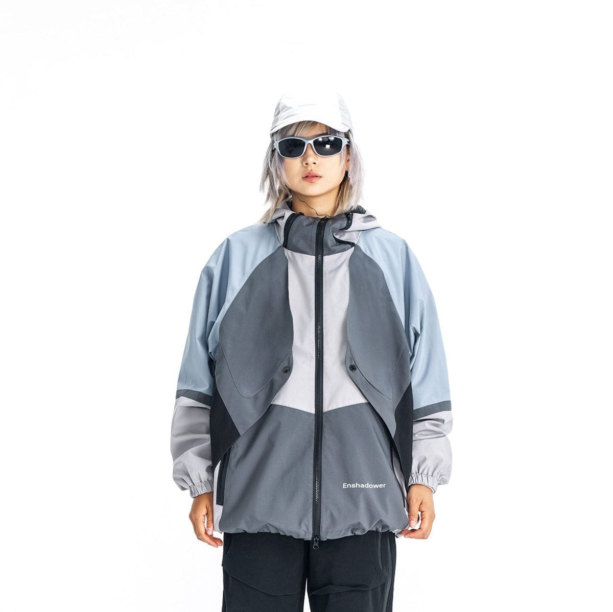 ENSHADOWER Spliced Embedded Pockets Windbreaker