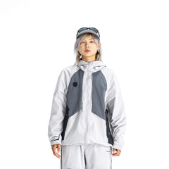 ENSHADOWER Spliced Splash-Proof Outdoor Zipper Jacket