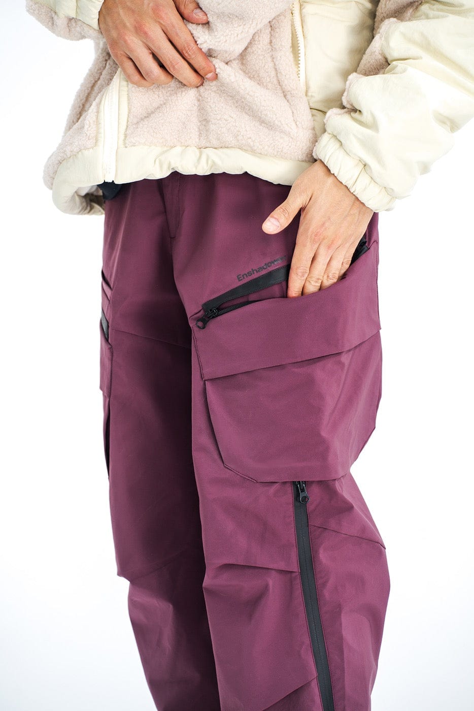 ENSHADOWER Zippers Water-Proof Crinkled Modern Cargo