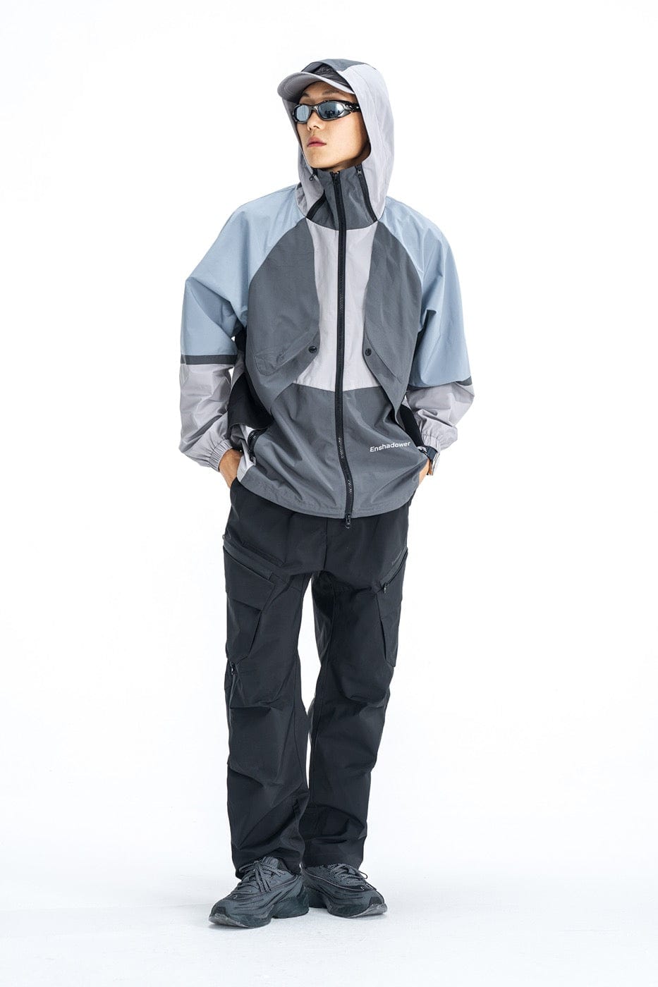 ENSHADOWER Zippers Water-Proof Crinkled Modern Cargo