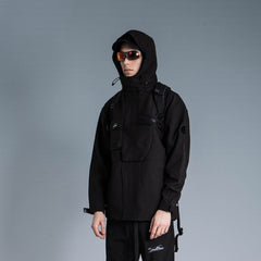 ENSHADOWER Asymmetrical Front Pocket Gorpcore Windbreaker